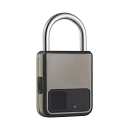  Lucchetti per bici Fingerprint Padlock Smart Lock with Keyless Biometric Compact Lock USB Rechargeable for Gym Sports Bike School Locker And Storage