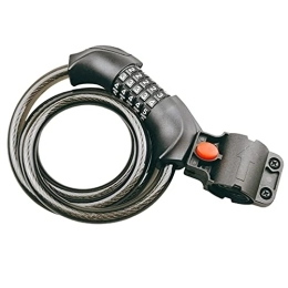 geshiglobal Accessori Geshiglobal - Lucchetto a catena per bicicletta, antifurto a 5 cifre, con luce per lucchetto codificato, durevole, per veicoli elettrici