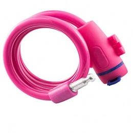 HPPSLT Accessori HPPSLT - Lucchetto per bicicletta, in lega, antifurto, resistente, per bicicletta, con serratura a catena, colore: Rosa
