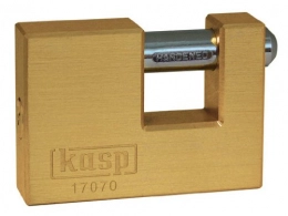 Kasp Accessori Kasp K17070D Lucchetto per serrande in ottone, 70 mm