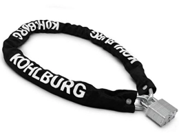 KOHLBURG catena con lucchetto super lunga - lunghezza di 110 cm e spessore di 8 mm - catena con chiavi per bici e biciclette elettriche