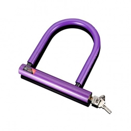 KUQIQI Serratura per Bicicletta - Serratura a Combinazione U-Lock per carichi Pesanti Blocco per Biciclette sicura per Biciclette all'aperto, 1,75 m Nero, Blu, Viola Alta qualit (Color : Purple)
