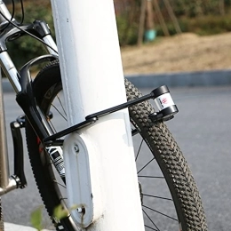 LKJYBG Pieghevole Bike Lock Anti-idraulico Cesoie Antifurto Codice Blocco Sicurezza Mtb Accessori Bicicletta Chiave nero formato libero
