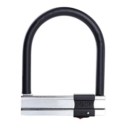 LOGEA Accessori Lock di ferro, blocco chiave con staffa, blocco della bicicletta certificata ideale per le biciclette, A