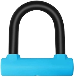 ZJJZ Accessori Lucchetto per bicicletta portatile leggero U-Lock per bicicletta con chiave(Color:B)