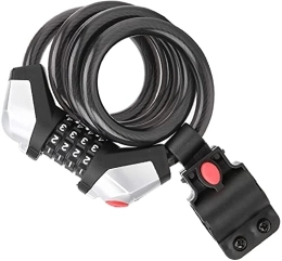 SXDHOCDZ Accessori Lucchetto per corda per bicicletta Blocco per corda con combinazione di design portatile per luce notturna