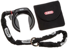 ABUS Accessori Lucchetto per telaio ABUS Pro Tectic 4960 + catena lucchetto telaio 6KS / 85 + borsa porta lucchetto ST5850 - set di lucchetti per bici - Nero