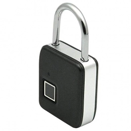 YTBLF Accessori Lucchetto portatile per impronte digitali antifurto intelligente per chiavi USB Blocco sicurezza per ricarica lucchetto antifurto valigie, armadietti per palestra, zaini, beni, biciclette, Silver