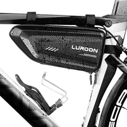 LUROON Accessori LUROON Borsa Telaio Bici Impermeabile, Borsa Triangolare da Bicicletta Grande capacità 1.5 L Adatto Bici Borse Bicicletta per Bici / MTB / BMX / Bici Corsa ECC (Nero)