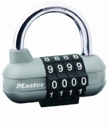 Master Lock Lucchetti per bici Master Lock 1520EURD Lucchetto con Combinazione, Argento