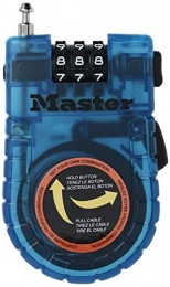 Master Lock Accessori Master Lock 4603D 61 cm serratura, contiene un solo con cavo retrattile, i colori possono variare