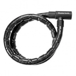 Master Lock Lucchetti per bici Master Lock 8218DPS - Lucchetto per cavi, con chiave, colore: nero, 6'