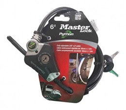 Master Lock Lucchetti per bici Master Lock 8428DPS Python Adjustable Locking Cable, 6-Foot by Master Lock