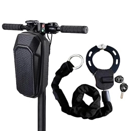 maxant Accessori maxant - Lucchetto a catena per bicicletta, con 3 chiavi, resistente, livello di sicurezza molto alto, 5 serrature per bicicletta, moto, scooter, mountain bike (D)
