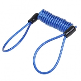  Lucchetti per bici Moto Scooter Disc Lock Security Promemoria Ricordo Bike Moto Motorbike Tool Spring Cable Bicycle Lock Rope Cable Cable (Color : Blue)
