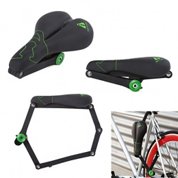 SeatyLock Accessori Seatylock - Serratura per sella ibrida resistente al trapano e antifurto per bicicletta, colore: Nero