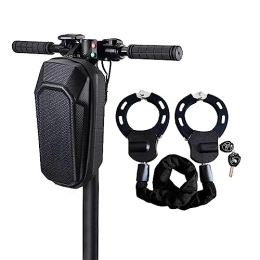 GDWD Accessori Serratura per monopattino, serratura a mano, serratura per scooter con 3 chiavi, accessori per bicicletta, Ebike, alta sicurezza, ideale per scooter elettrico (nero B)