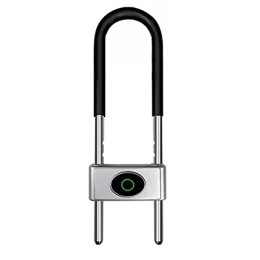 Smart U Fingerprint Lock, Heavy Duty Bicycle Lock, Connessione Bluetooth - App Remote Unlock, Ricarica USB, U-Lock Per Bicicletta Impermeabile Per Bici Moto Scooter