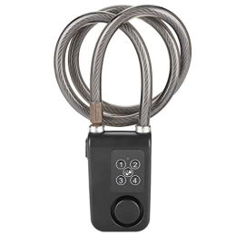 Syrisora Accessori Syrisora ​​110dB Smart Waterproof Password Bicycle Lock Antifurto Blocco Allarme Batterie Non Incluse