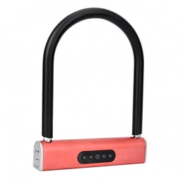 U-lock per Password Bluetooth per Biciclette, Sblocco Automatico/Manuale Password/APP, Blocco Antifurto in Lega di Alluminio per Bici, Moto, Porta a Vetri, Porta del Magazzino