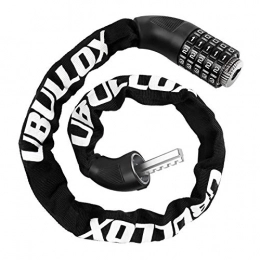 UBULLOX Accessori UBULLOX - Lucchetto a catena per bicicletta, 3 m, con combinazione a 5 cifre, antifurto, per bicicletta, moto e altro