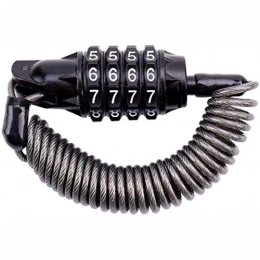 ZBQLKM Accessori ZBQLKM Blocco della catena del filo della serratura della bicicletta, serratura di codice a 4 cifre ad alta sicurezza a 4 cifre, serratura del cavo della combinazione di 180 cm / 6 piedi, adatto per i