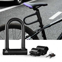 ZXCSLCNM Accessori ZXCSLCNM Lucchetto per bici antifurto Lucchetto per bicicletta in acciaio anti-cesoiamento resistente Combinazione con lucchetto a U per cavo flessibile