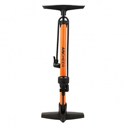 Ancheer Accessori ANCHEER Pompa Verticale ad Alta Pressione con barometro per Biciclette elettriche (Giallo Arancio)