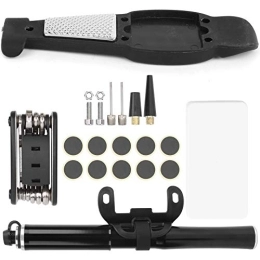 Azusumi Kit di riparazione portatile per esterni per mountain bike Set di combinazione di chiavi per la riparazione di pneumatici per gonfiaggio