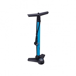 BBB Pompe da bici BBB Cycling Unisex – Pompa da pavimento per bici da adulto con barra di visualizzazione / PSI ad alta pressione gonfiatore del piede blu taglia unica AirBoost BFP-21, 62 cm