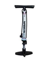 Bike Pompe da bici Bike Gonfiatore Portatile da Pavimento con manometro Professionale per Biciclette e motociclette (Grigio)
