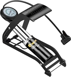 BOLTHO Accessori BOLTHO - Pompa per pneumatici portatile per bicicletta, con manometro preciso e valvole intelligenti, pompa a pedale per bicicletta, per auto, biciclette, moto