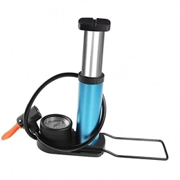 BUMSIEMO Accessori BUMSIEMO - Pompa a pedale con manometro attivato in lega di alluminio, portatile, mini blu