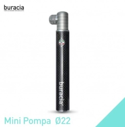 buracia Accessori buracia - Mini Pompa in Fibra di Carbonio - Alta Pressione 15 Bar per MTB