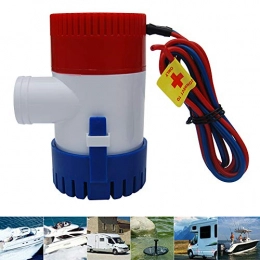 Globents 1100GPH - Pompa dell'Acqua elettrica per Barche e Barche a Immersione, silenziosa, con Interruttore per Barca, M71DE-QM192234-RD1, As Show