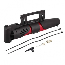 Kunyun, pompa per pneumatici per bicicletta, portatile, in plastica ABS, con azione telescopica, colore: rosso