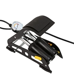 TUXIBIN Accessori Mexital, pompa a pedale con manometro, pompa a pedale in alluminio, con adattatore per auto, bicicletta, palloni sportivi, scooter e giocattoli, ecc