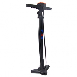 P4B Pompe da bici P4B | Pompa da terra per bicicletta per tutte le valvole | con manometro superiore | con ago e adattatore per materassi ad aria | Pompa ad alta pressione per DV / SV / AV