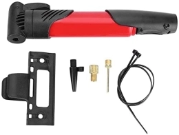 LLFWJ Accessori Pompa for pneumatici for biciclette portatile in lega di alluminio, pompa della bici, pompa dell'aria della bicicletta portatile e gonfiatore bici portatile con kit di montaggio telaio ( Color : Red )