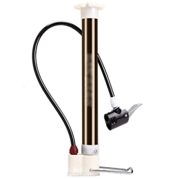 Samnuerly Accessori Pompa verticale in lega di alluminio Pompa ad aria ad alta pressione Compressore d'aria Pompa da bicicletta da montagna (Color : Gold)