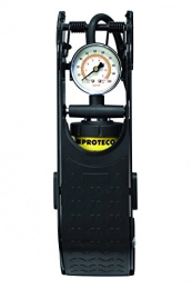Proteco-Werkzeug® Pompa a pedale monocilindro, pompa a pedale, pompa a pedale, pompa per bicicletta, manometro