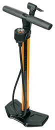 KS Accessori SKS Germany, arancione, AIRWORX 10.0 pavimento (pompa per bici con attacco valvola MULTI VALVE, con manometro di precisione e tubo ad alta, pressione: 10 bar / 144 PSI), Unisex-Adult, One Size