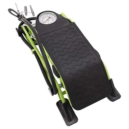 WYJW Accessori WYJW Zylinder-Fahrrad-Fußpumpe, Fahrrad-Bodenluftpumpe, mit genauem Manometer für Presta- und Schrader-Ventile, Hochdruck-Fußpumpe Universalpedal-Luftpumpe (Grün)
