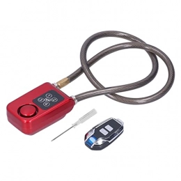 Sonew Accessories 2 Color Optional Anti Theft Lock, 4 Digital Smart Lock for Bike, Soft Bike Lock(red)
