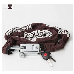 Gangkun Bike Lock 5-Digit Password Chain, Bicycle Lock, Motorcycle Anti-Theft Lock-Brown 0.9m Key