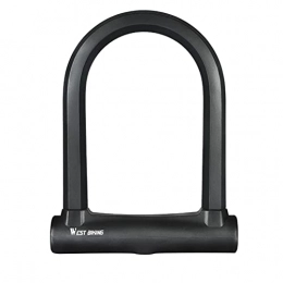 Abaodam Bike Lock Abaodam U Shaped Lock Mountain Bike Electric Car Key Security Lock (Black)