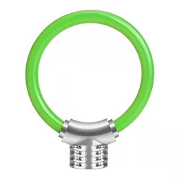 ABOVEHILL Accessories ABOVEHILL Bicycle chain, Cycloving Bicycle Mini Ring Locks Reflective Cable Lock Security MTB Road Cycle Bike Lock (Color : Green)