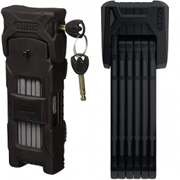 ABUS Accessories ABUS 6000 / 120 Bordo Big Folding Lock, Black, 120 cm & Bordo Granit X-Plus Folding Lock - Black, 85 cm
