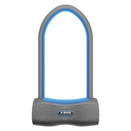 ABUS Accessories ABUS 770A SmartX Bicycle Lock with Bluetooth and Alarm (100 db) - iOS & Android - Security Level 15, Unisex- Adults, Blue with USKF holder, HB230