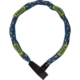 ABUS  ABUS Catena 6806K Blue Mask Chain Lock - Plastic Coated Bicycle Lock - Square Chain with ABUS Security Level 6-85 cm - Blue with Mask Pattern
